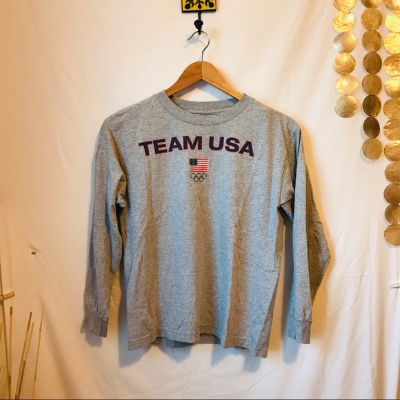 Team Apparel Tops - Team USA Olympic gray long sleeve size small